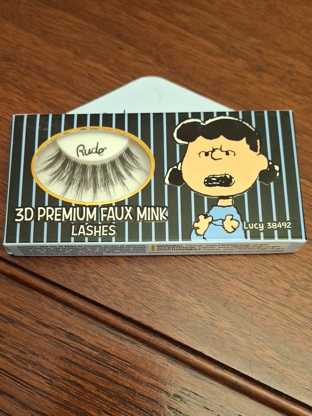 RUDE 3D Premium Faux Mink Lashes - Black New Lucy Peanuts
